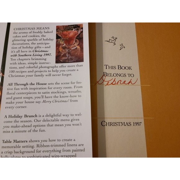 Vintage 1997 Hardcover Book "Christmas with Southern Living" with Dust Jacket DJ - Picture 3 of 9